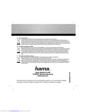 Hama Emerging 00078487 Operating Instructions Manual