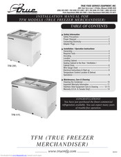 True TFM-29FL Installation Manual
