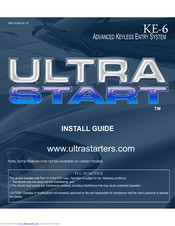 Ultra Start KE-6 Install Manual