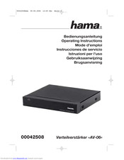 Hama 42508 Operating Instructions Manual