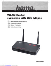 Hama Wireless LAN 300 Mbps Operating	 Instruction