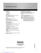 Hama 11466 Operating	 Instruction