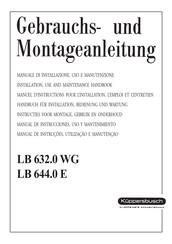 Küppersbusch LB 632.0 WG Installation, Use And Maintenance Handbook