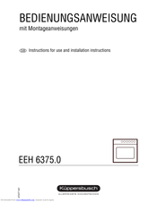 Kuppersbusch EH 6375.0 Instructions For Use And Installation Instructions