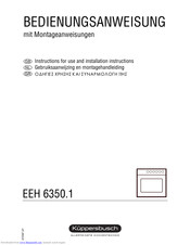 Küppersbusch EEH 6350.1 Instructions For Use And Installation Instructions