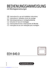 Küppersbusch EEH 640.0 Instructions For Use And Installation Instructions