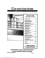 KitchenAid KUDD230B Use And Care Manual