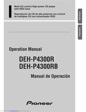 Pioneer DEH-P4300R Operation Manual