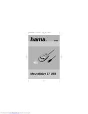 Hama MouseDrive CF USB Operating Instructions Manual