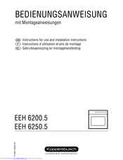 Küppersbusch EEH 6200.5 Instructions For Use And Installation Instructions