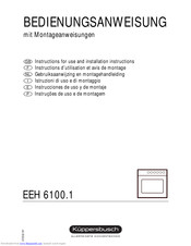 Küppersbusch EEH 6100.1 Instructions For Use And Installation Instructions