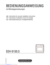 Küppersbusch EEH 6150.5 Instructions For Use And Installation Instructions