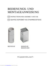 Küppersbusch IKD4850.0GE Instructions For Assembly And Use