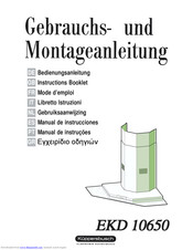 Küppersbusch EKD 10650 Instruction Booklet