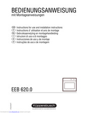 Küppersbusch EEB 620.0 Instructions For Use And Installation Instructions