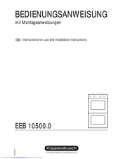 Küppersbusch EEB 10500.0 Instructions For Use And Installation Instructions