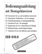 Küppersbusch EEB 610.0 Instructions For Use And Installation Instructions