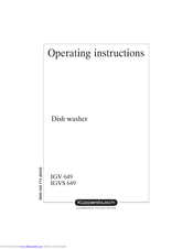 Küppersbusch IGVS 649 Operating Instructions Manual