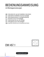 Küppersbusch EWI 457.1 Instructions For Use And Installation Instructions