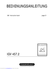 Küppersbusch IGV 6507.0 Instruction Book