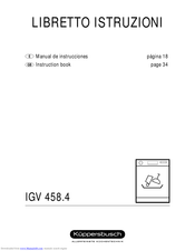 Küppersbusch IGV 458.4 Instruction Book