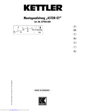 Kettler Astor GT 07960-680 Assembly Instruction Manual