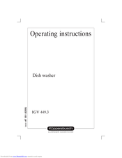 Küppersbusch IGV 449.3 Operating Instructions Manual