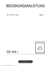 Küppersbusch IGV 456.1 Instruction Book