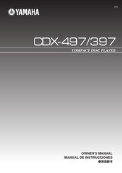 Yamaha CDX-397 Owner's Manual