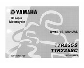 Yamaha TTR225S Owner's Manual