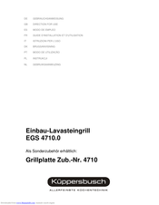 Kuppersbusch EGS 4710.0 Directions For Use Manual