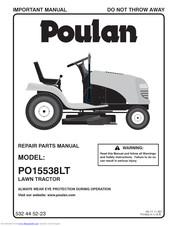 Poulan Pro 96012006800-PO15538LT-FRE Parts Catalog