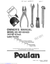 Poulan Pro HD145H42D User Manual