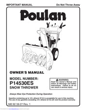 Poulan Pro P14530ES User Manual