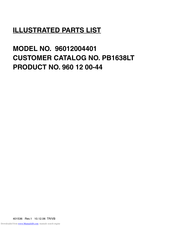 Poulan Pro 96012004401 Illustrated Parts List