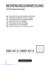 Kuppersbusch EMGF 457.0 Instructions For Use And Installation Instructions