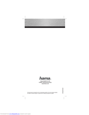 Hama 102281 Operating	 Instruction