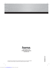 Hama 62880 Operating	 Instruction
