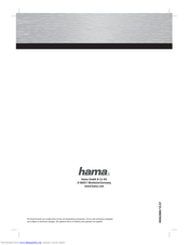 Hama Slide V2.0 Operating	 Instruction