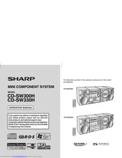 Sharp CD-SW330H Operation Manual