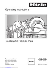 Miele Touchtronic Premier Plus G 698 Operating Instructions Manual