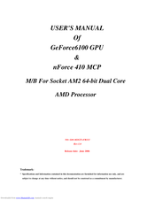 Mach nForce 410 MCP User Manual