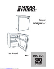 MicroFridge MHR-2.7E User Manual
