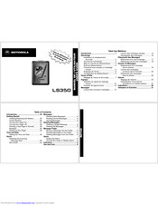 Motorola LS350 User Manual