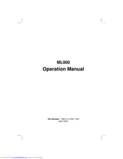 Motorola ML900 Operation Manual