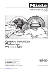 Miele WT 945 S WPS Operating Instructions Manual