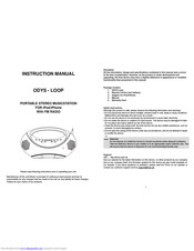Odys ODYS - LOOP Instruction Manual