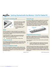 Motion Computing F5t Getting Started Manual