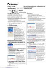 Panasonic BL-C210 Series Setup Manual