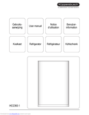 Kuppersbusch ER 8138 I User Manual